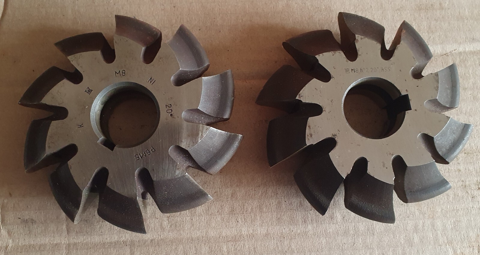 Involute Gear Cutter M8,0 PA 20°  HSS M2.