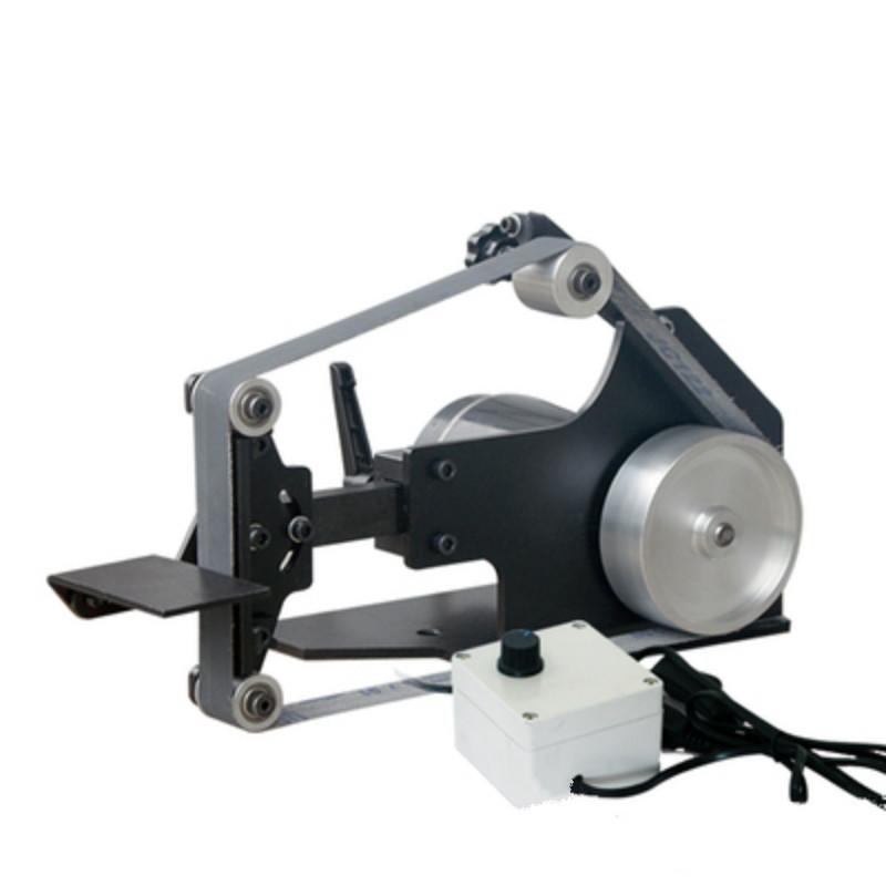 220V Mini Belt Sander Bench Grinder DIY Polishing Grinding Machine 7500RPM New