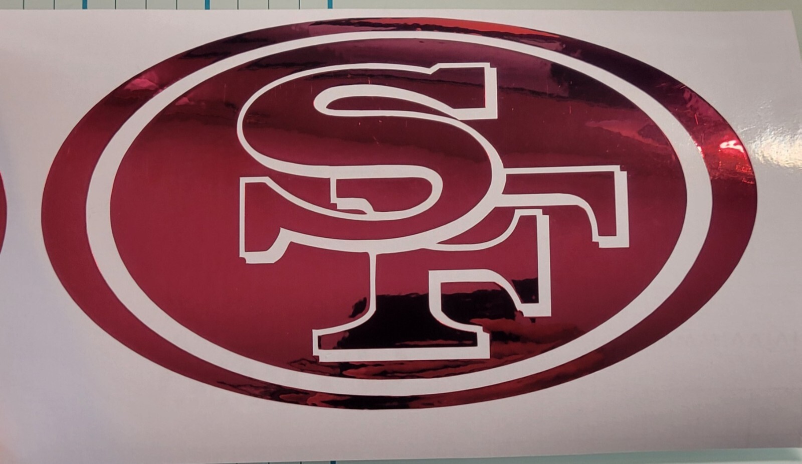 San Francisco 49ers Vinyl Decal Windows Cars Trucks Bumpers Laptops Lockers Etc.