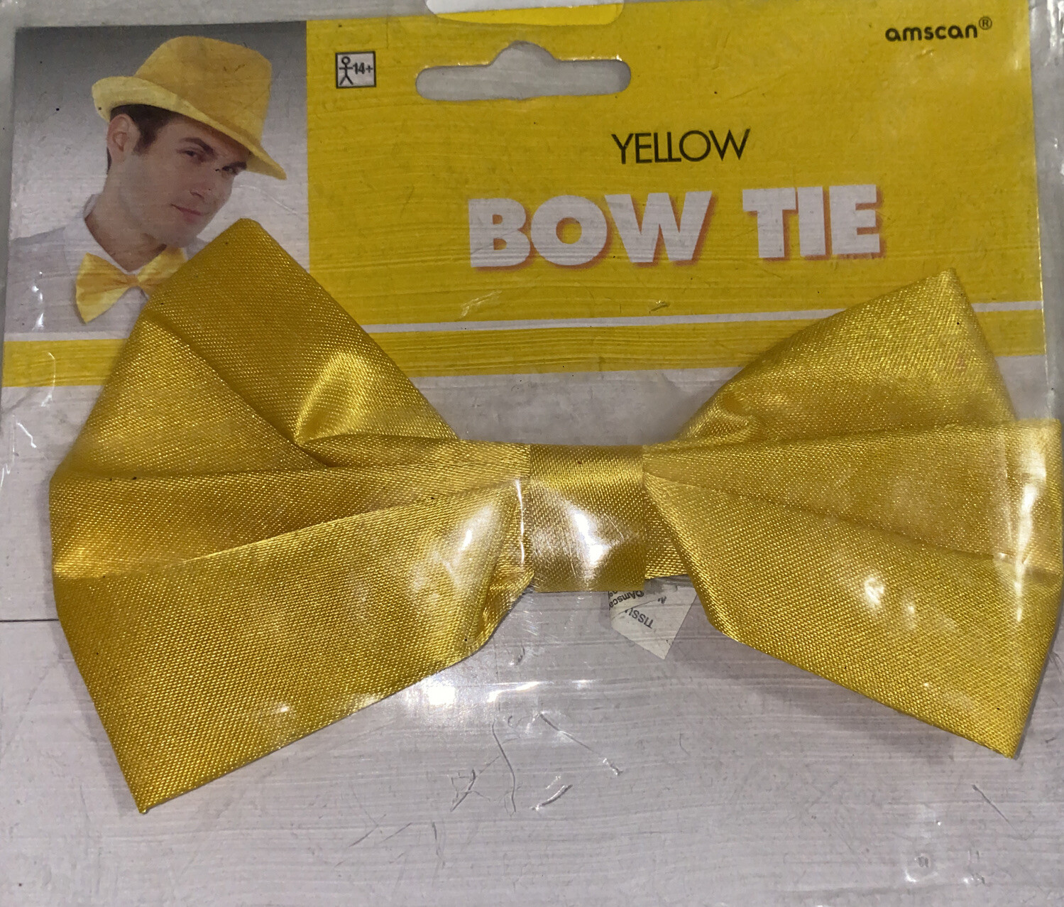 Yellow Bow Tie Colored Bow Tie Costume Accessory Bright Yellow Bow tie