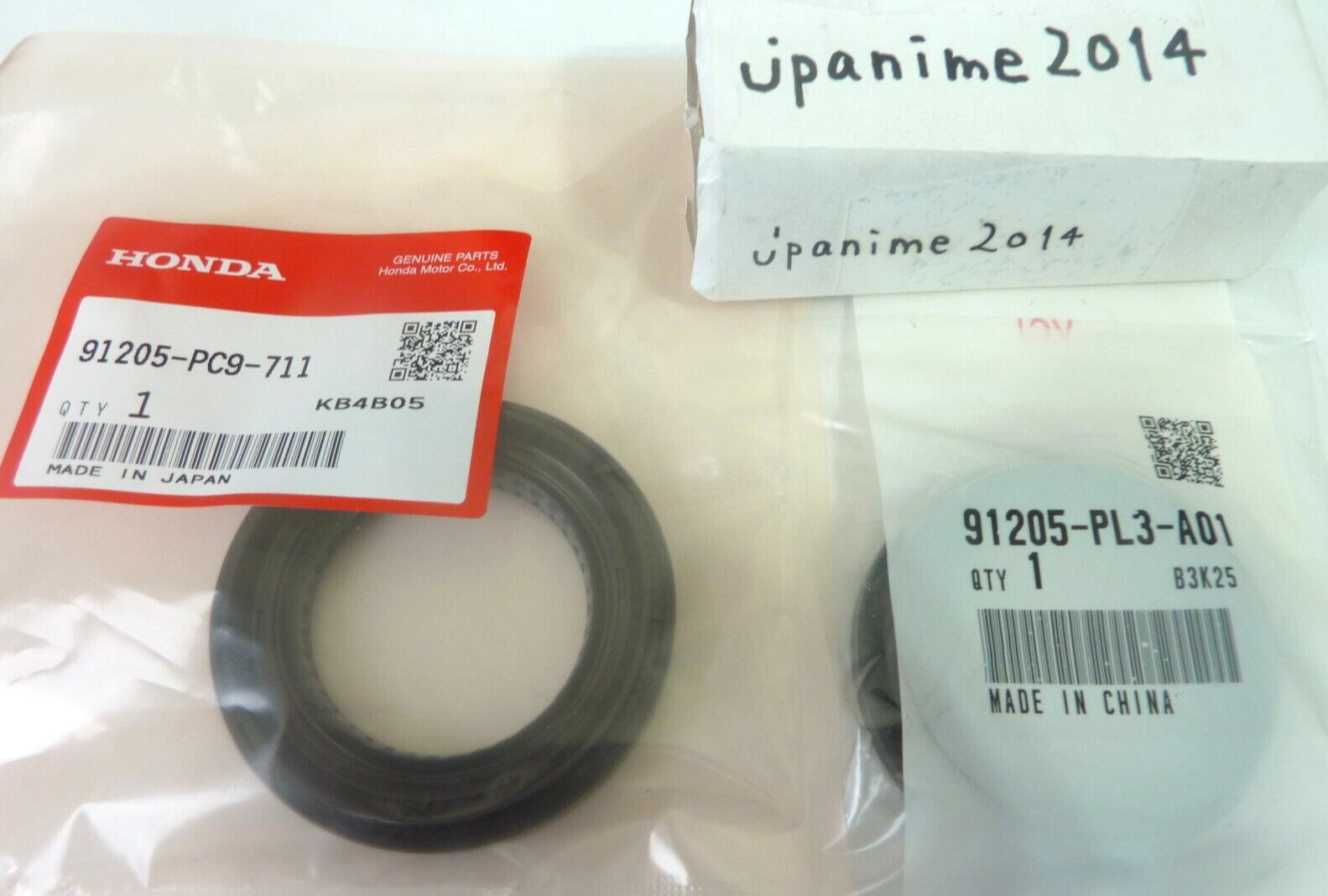 "Honda Genuine OEM 5SPD Transmission Axle Seals 2PC Set B Series NEW GSR Civic