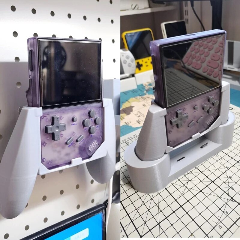 Anbernic RG35XX Plus 3D Printed Handhold Controller Holder Display Stand Handle