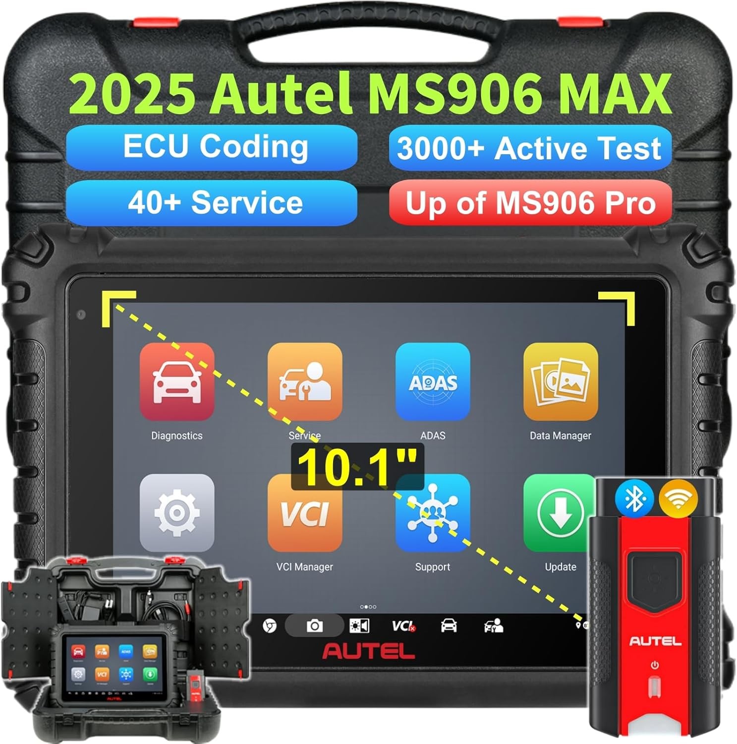 2026 Autel MaxiSYS MS906MAX MS906 MAX Up of MK900BT Full Scanner Tool ECU Coding