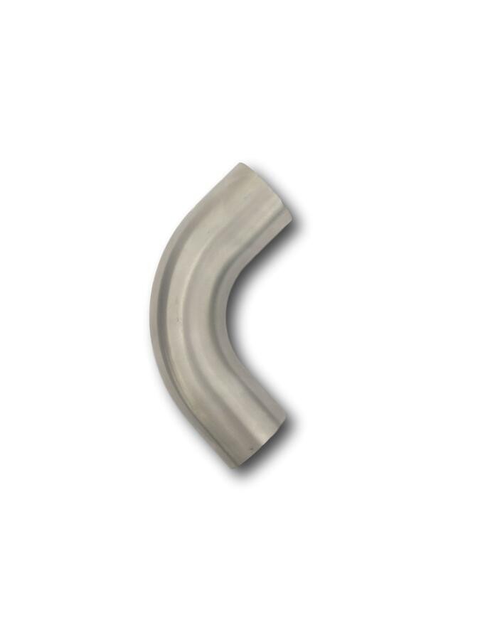 EXHAUST  PIPE MANDREL BEND STAINLESS STEEL (316) 6" 90 DEGREE SHORT LEG