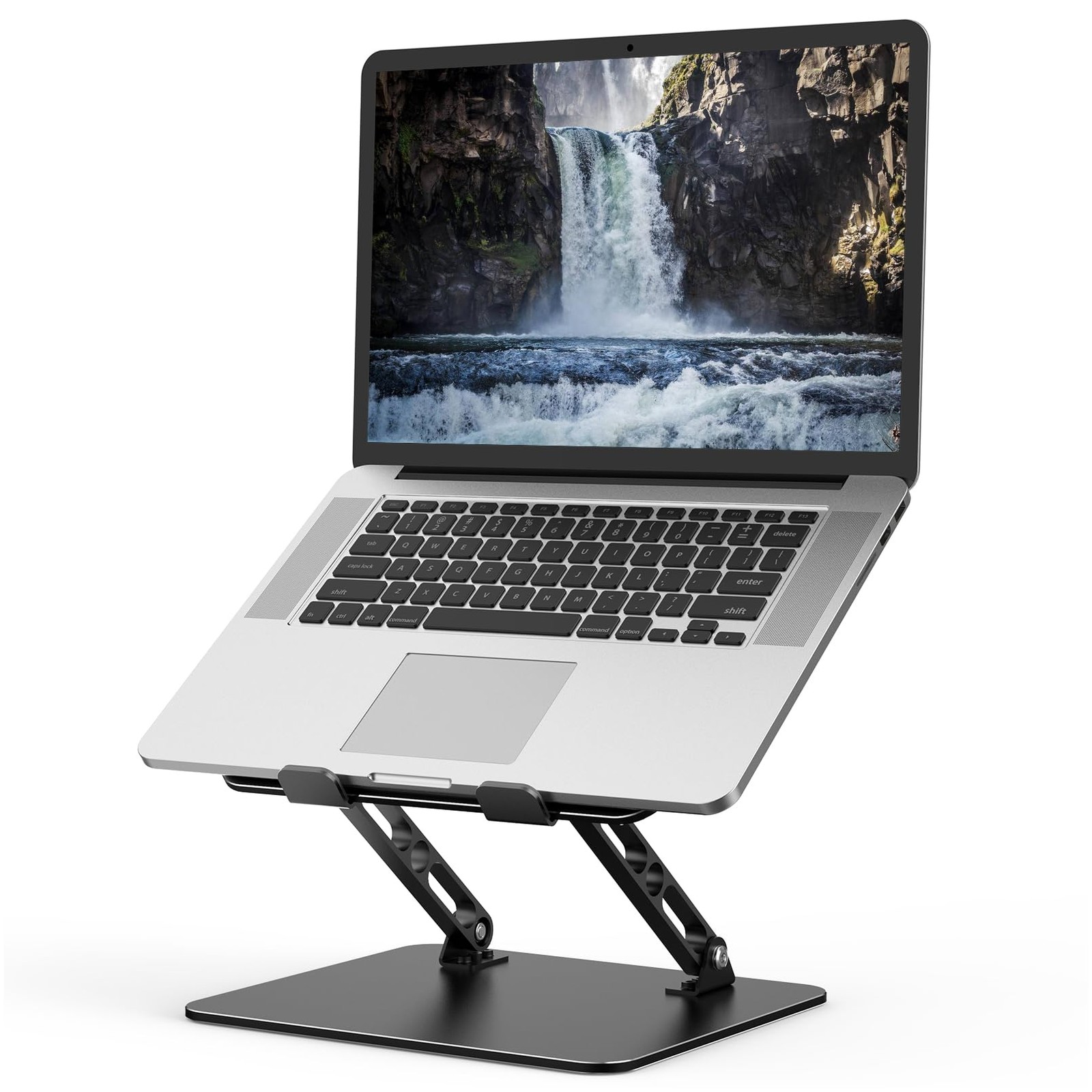 Adjustable Laptop Stand for Desk, Metal Foldable Laptop Riser Holder, Portabl...