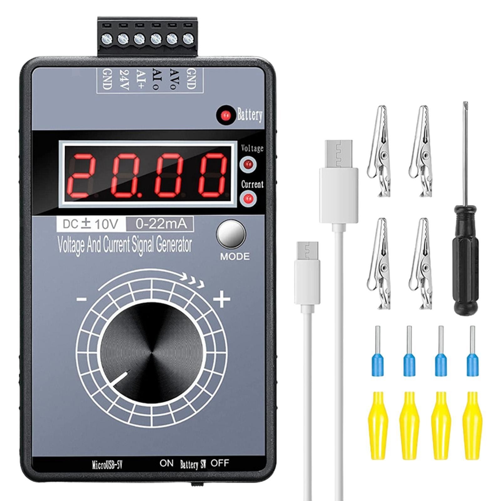 Adjustable Signal Generator Rechargeable Panel Value Adjusting 0-20MA 4-20MA