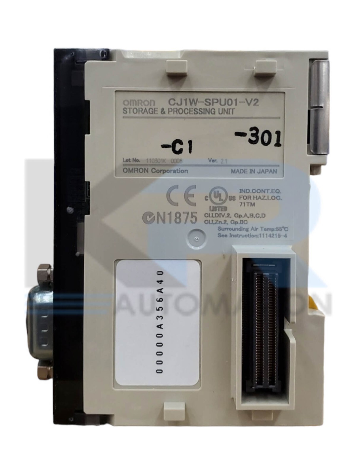 Omron CJ1W-SPU01-V2 PLC High Speed Data Storage & Processing Unit 512Mb *READ*