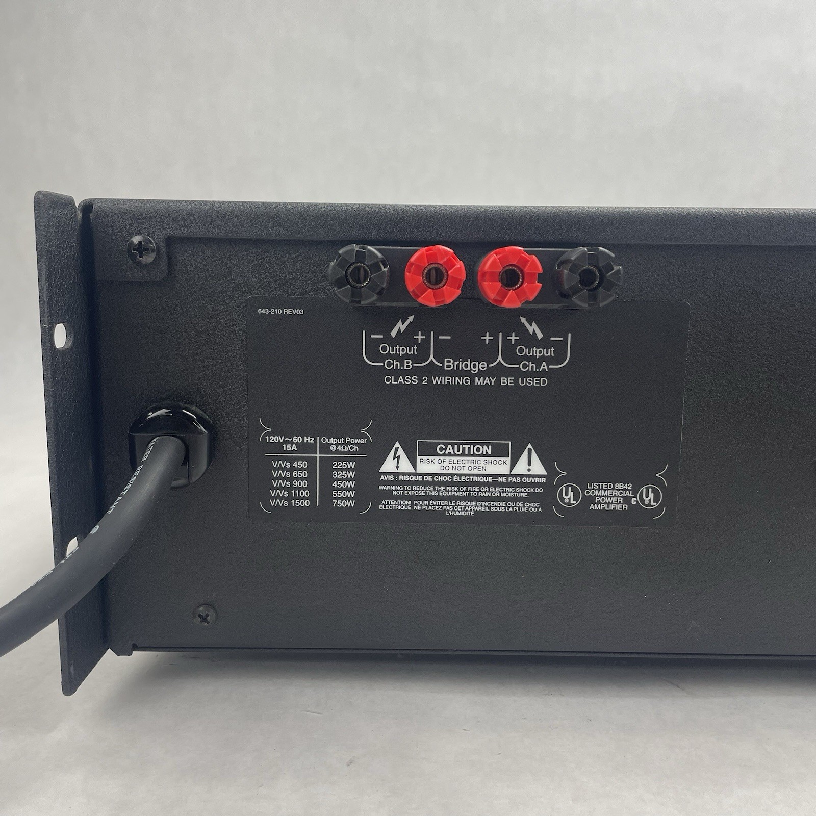 Crest Audio Vs450 Power Amplifier (225w/225w)