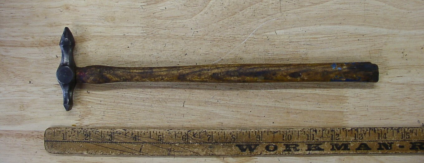 Vintage Unbranded Planishing,Auto Body Dinging  Hammer,5.1oz.,3-7/16" Head,L@@K!