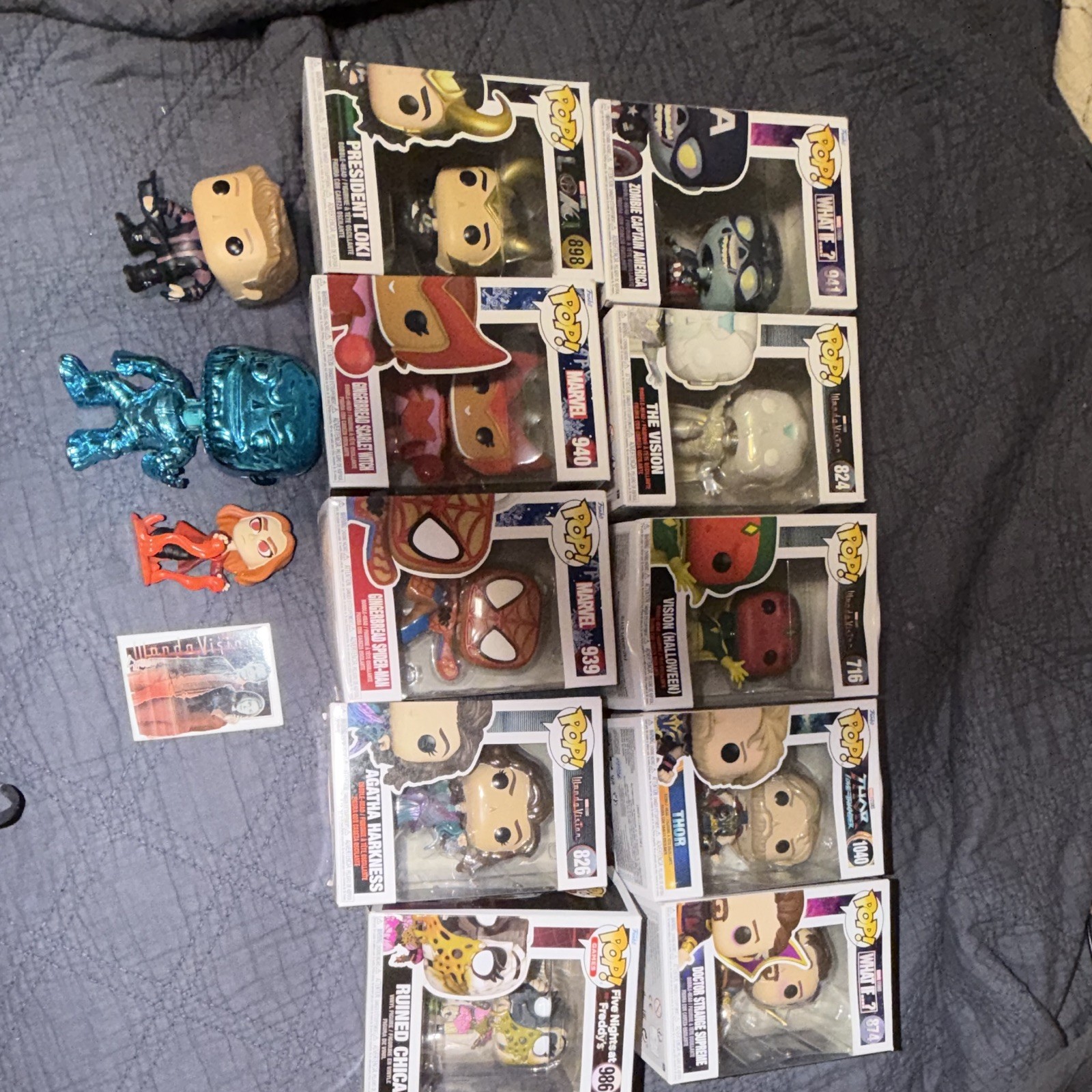Funko Marvel WandaVision Vinyl Pop Mixed Lot 10 Boxed President Loki Scarlet