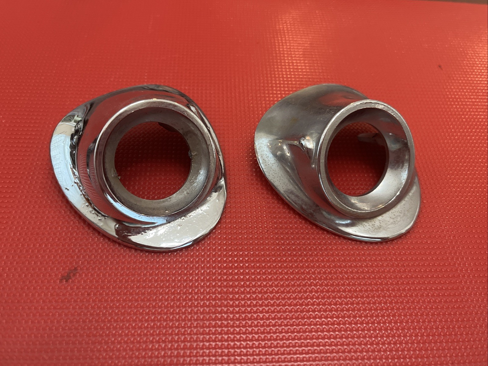 1959 Chevy Windshield Wiper Escutcheon Cowl Bezel USED