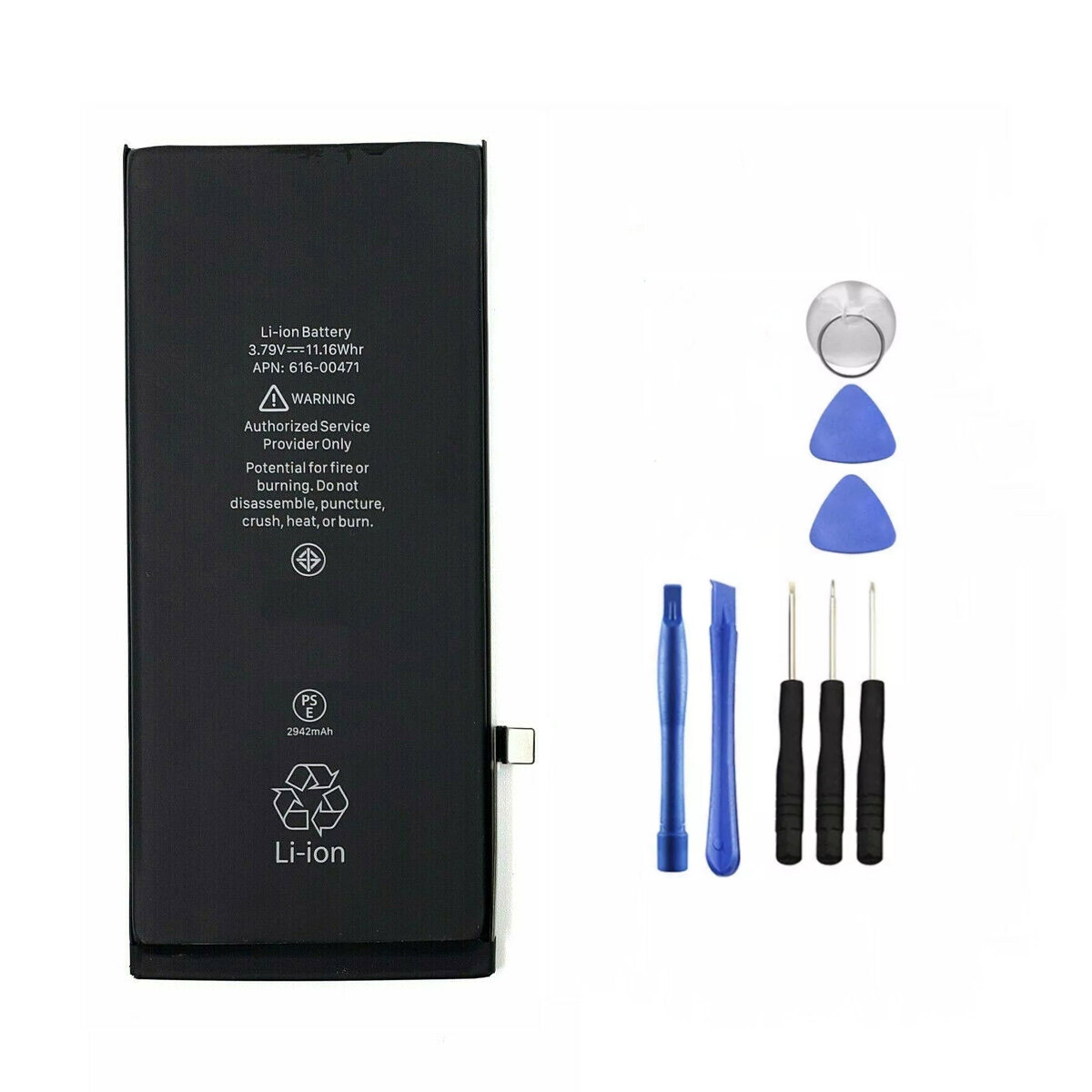 For Apple iPhone XR Li-ion Internal Battery Replacement 2942 mAh + Tool Adhesive