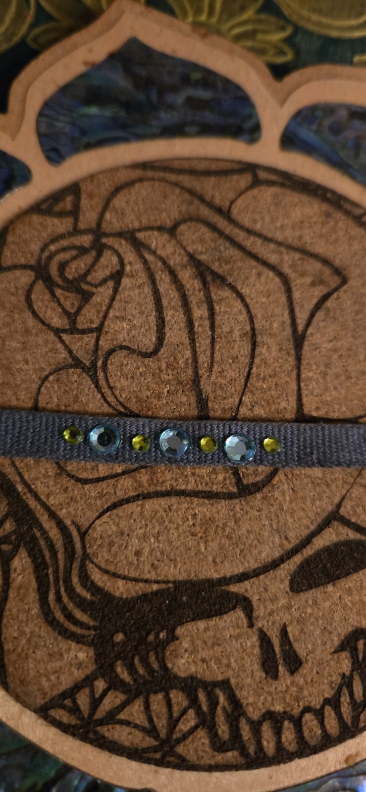 Cute Blue & Green Tie Back Bracelet