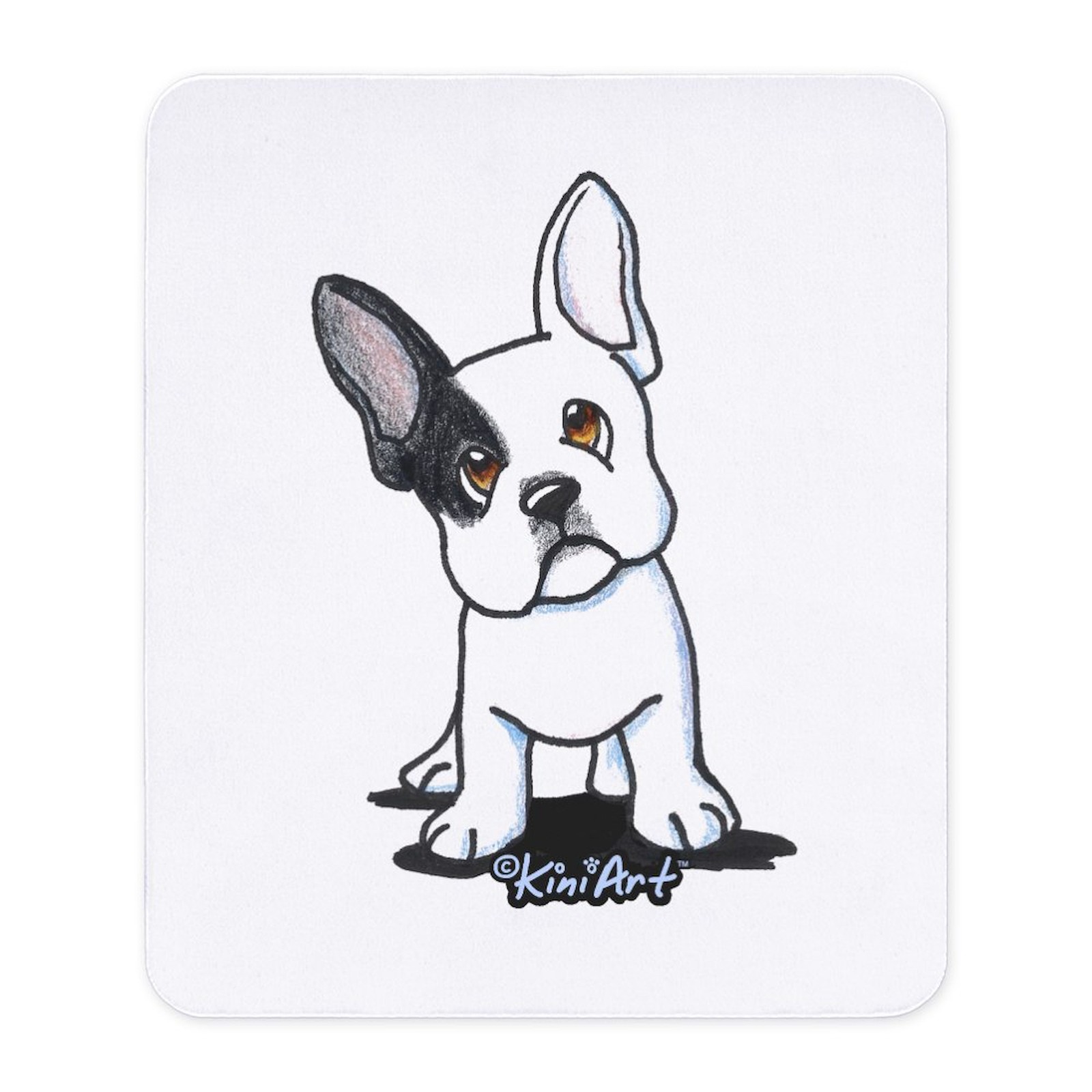 CafePress B/W French Bulldog Mousepad  (784209044)