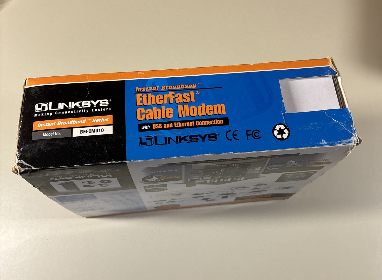 LINKSYS Modem BEFCMU10 Instant Broadband Complete In Box USB Connection
