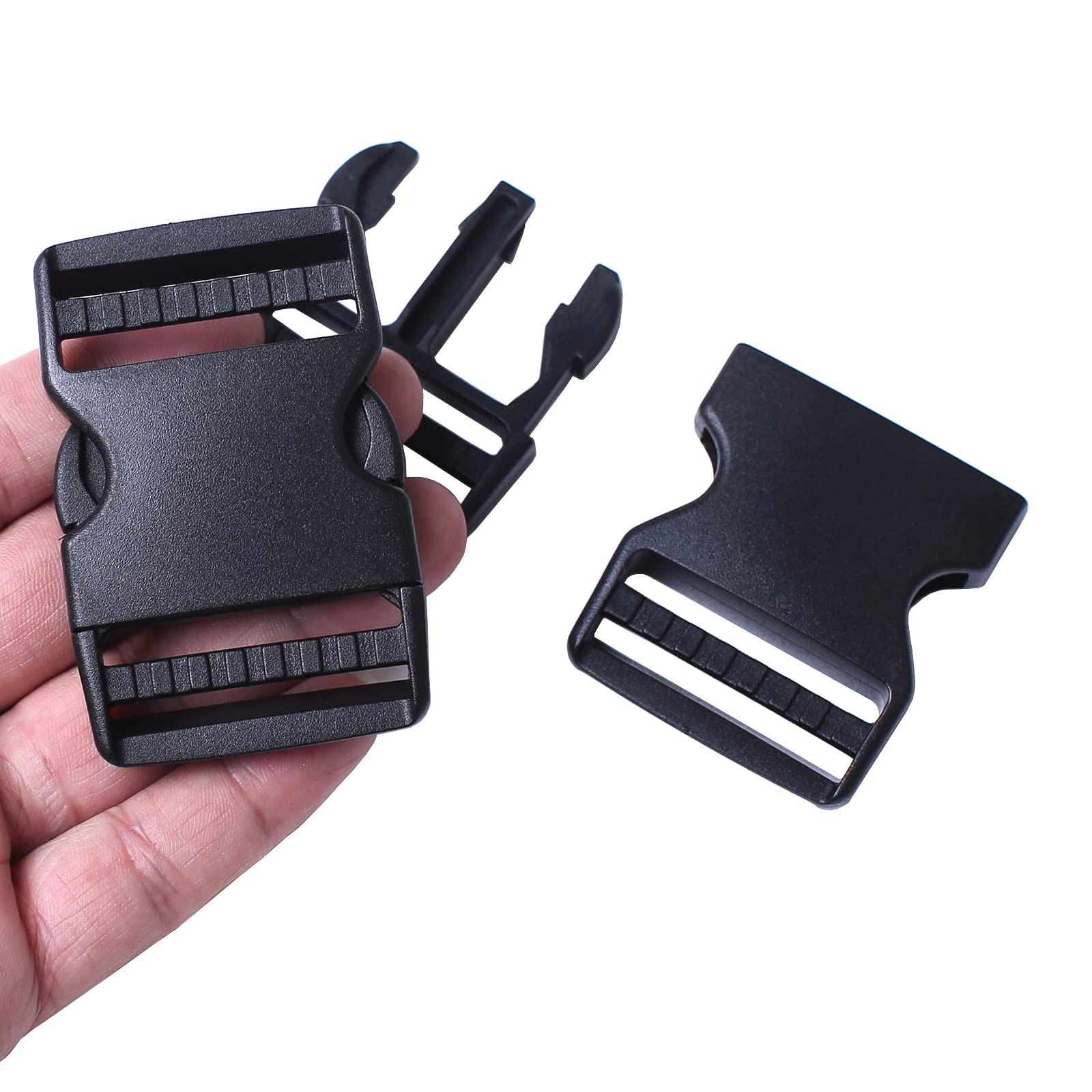 1.5 in Wide Quick Side Release Buckles Dual Adjustable 4 Pcs