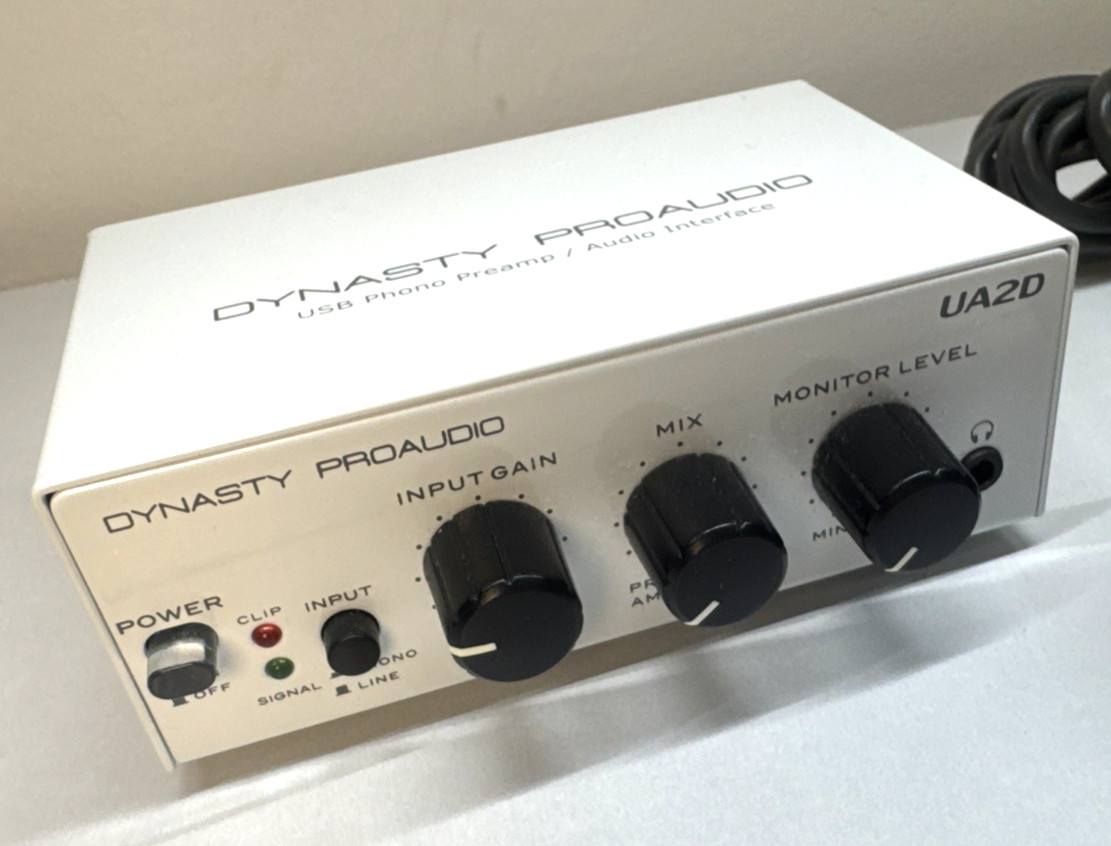 Dynasty ProAudio USB Phono Preamp/Audio Interface A/D RIAA Moving Magnet UA2D