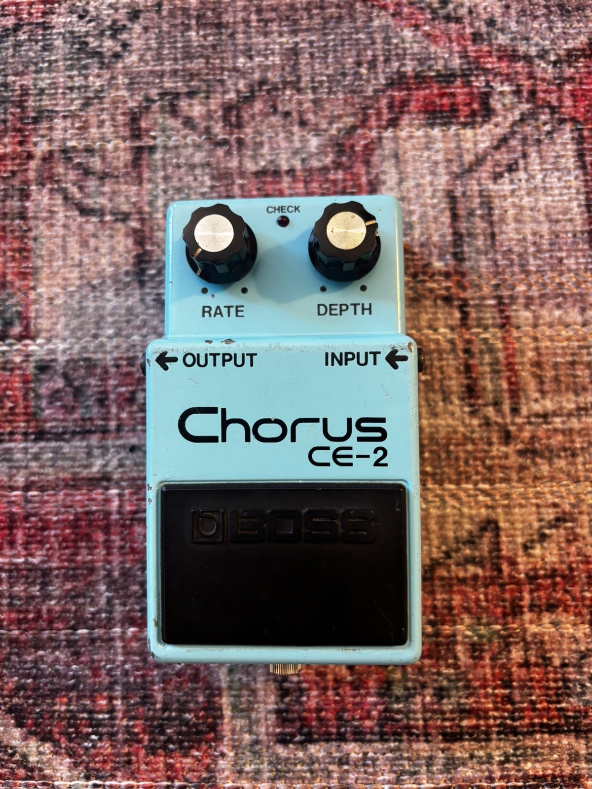 Vintage Boss CE-2 Chorus Guitar Effects Pedal Made In Japan Black Label