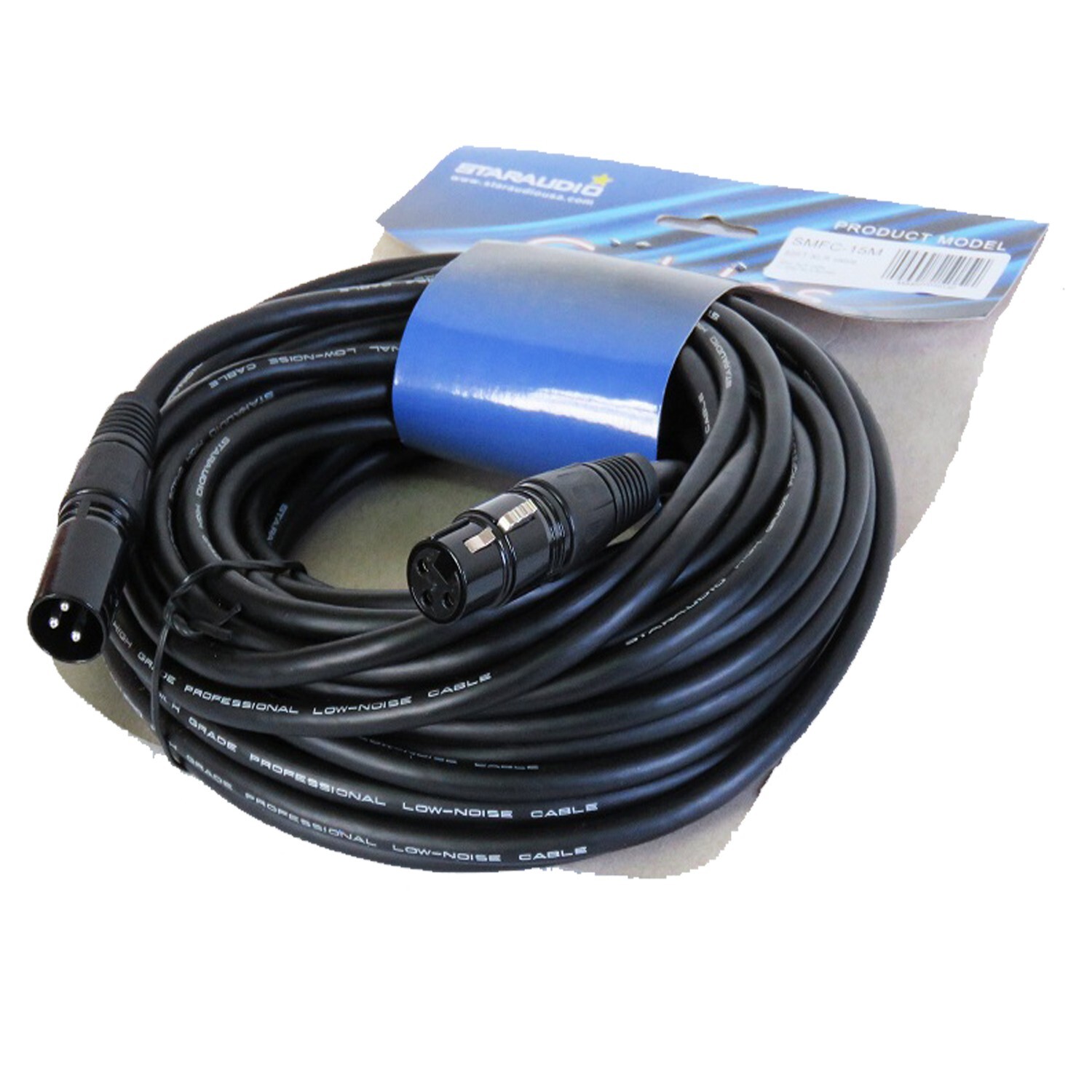 50ft 3-Pin Male Cable to 3-Pin Female REAN Shielded XLR Stereo Cable Mixer Mic