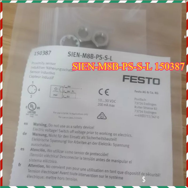 1PC New FESTO SIEN-M8B-PS-S-L 150387 Proximity Sensor Give Free Transportation##