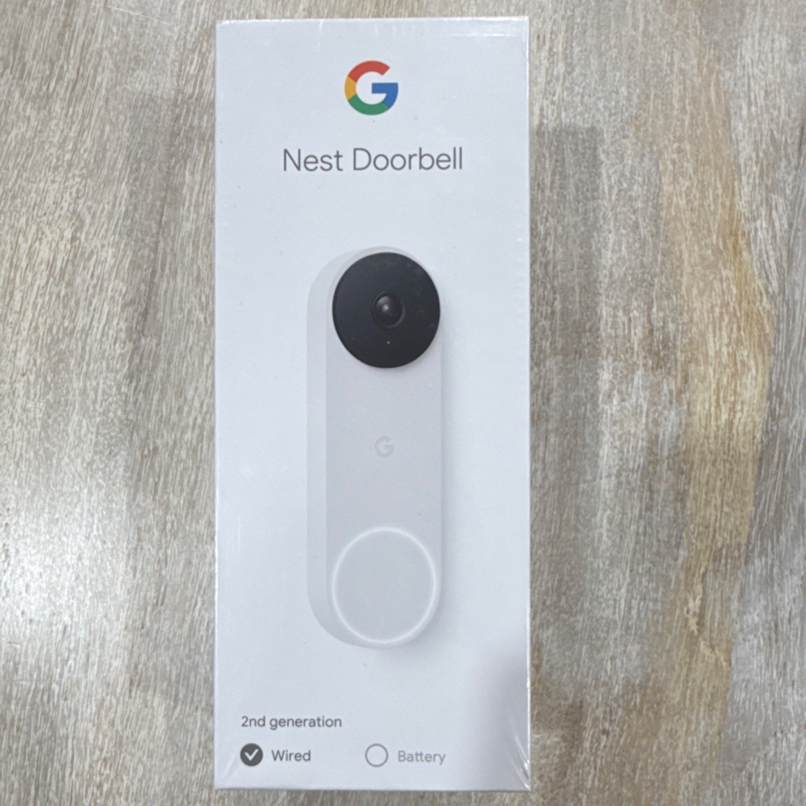 Google Nest Wired Video Doorbell 2nd Gen White Night Vision Wi-Fi GA02767-US