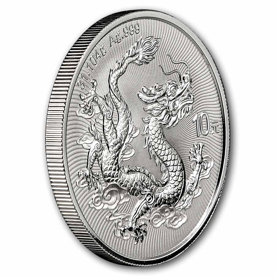 2026 China 1 oz Silver Dragon BU