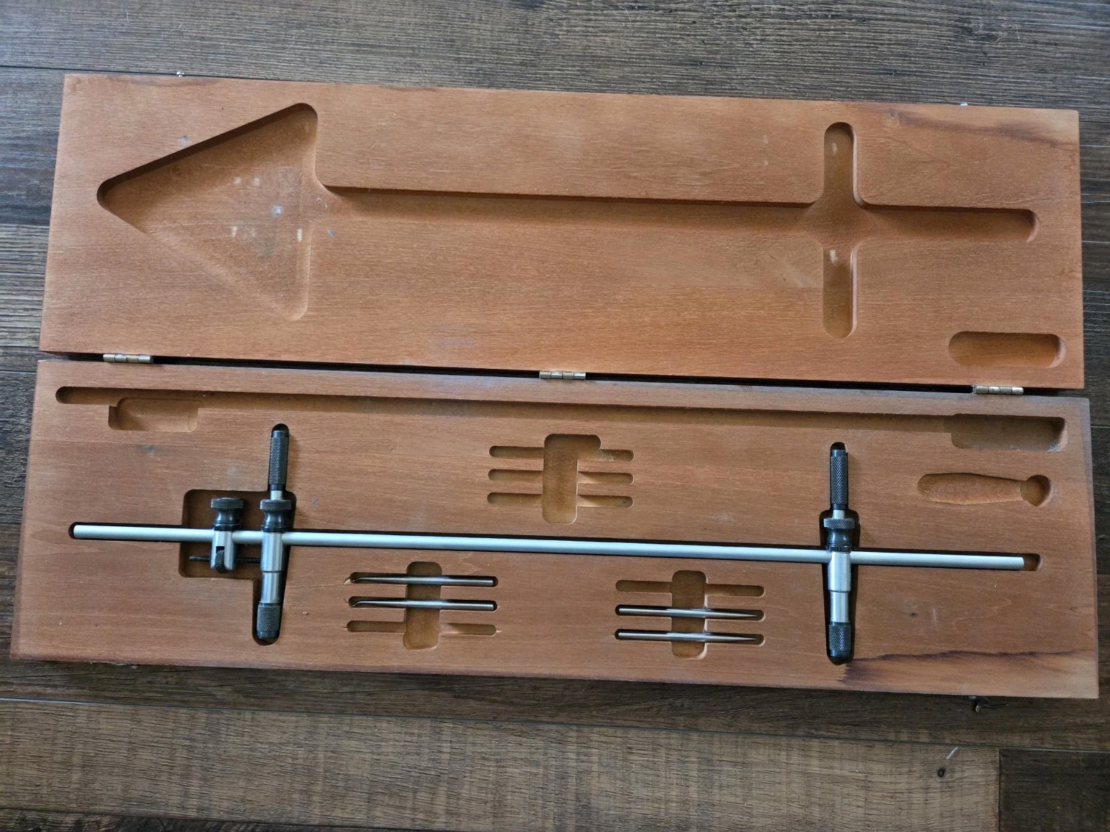 Starrett Co. C-251 Steel Beam Trammel 20" Set Machinist tool Made In The USA