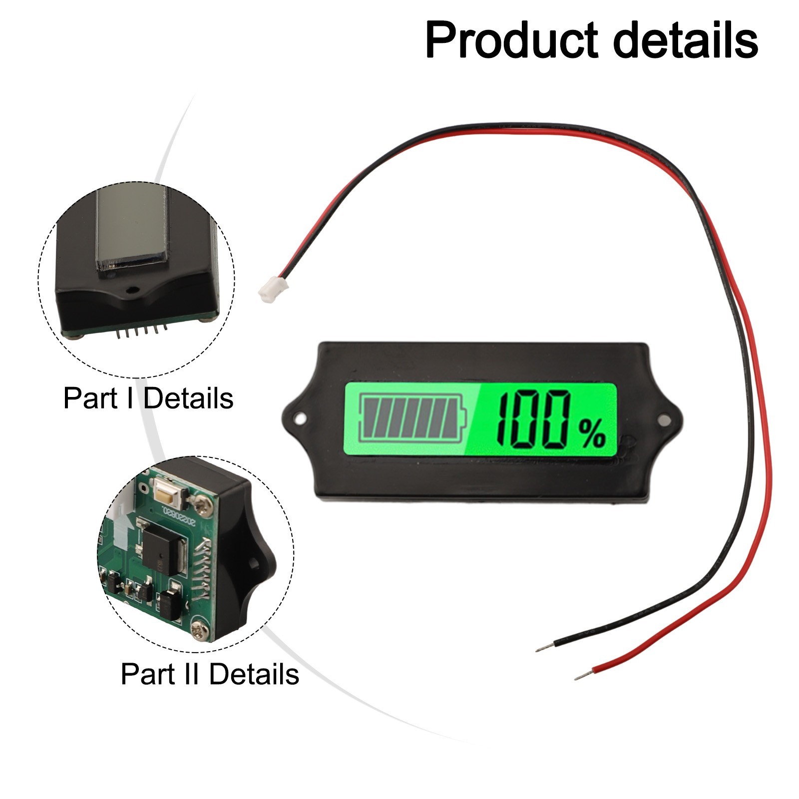 Batteries Capacities Monitored Easily with Compact LCD Design Features