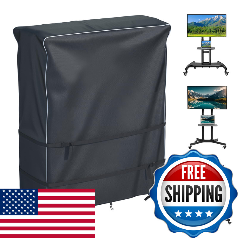 Jinli 70-75 Inch Outdoor Tv Trolley Cover Courtyard Tv Cover Oxford Fabric