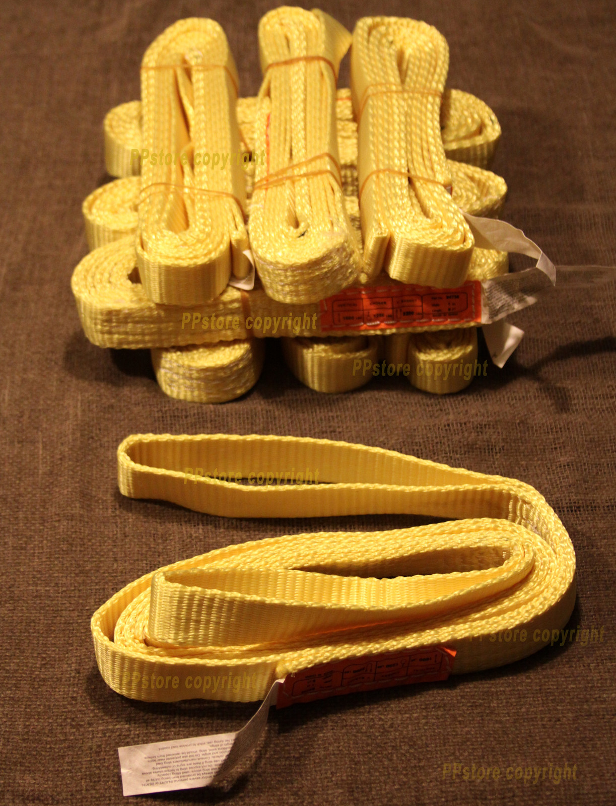 10x EE1-901 4ft Polyester Web Lifting Sling 1" x 4' Lifting Tow Strap eye-eye YL