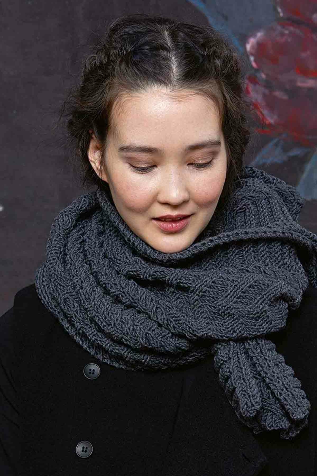 Scarf - Long Yarns Merino 70 - Modellpaket-Strickpaket With Manual