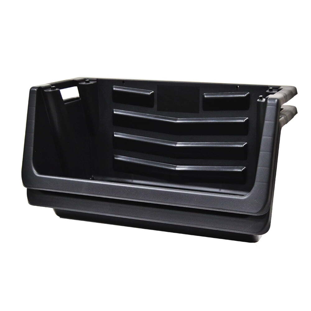 Heavy Duty Nesting Plastic Stack Bin, Black！