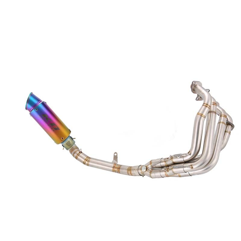 For Kawasaki Z900 2017-2025 Complete System Header Link Pipe Exhaust Muffler Tip