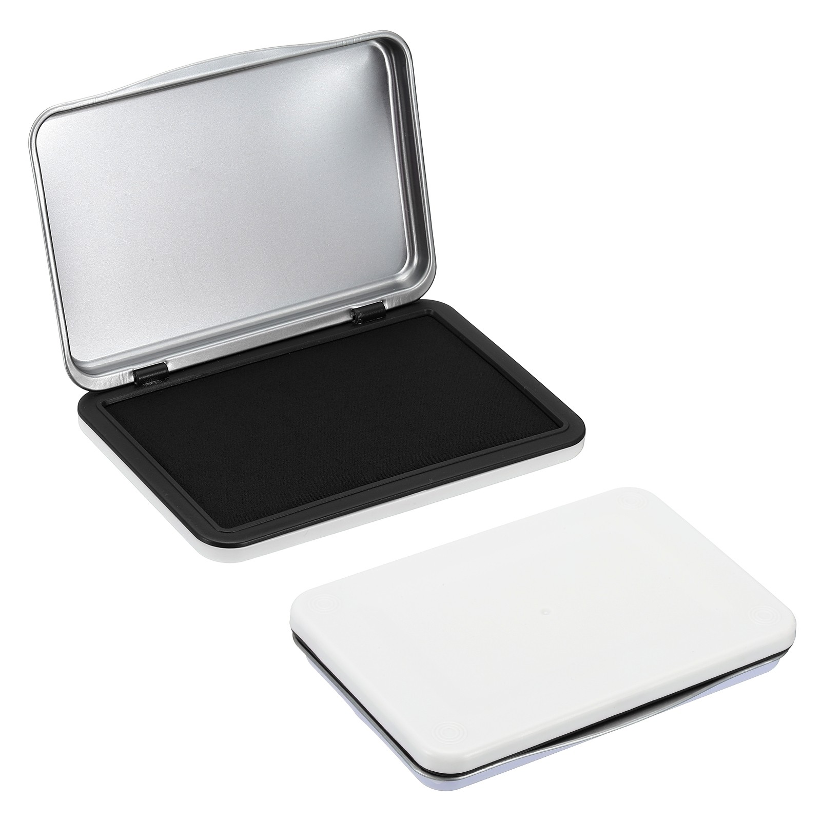 5x3Inch Stamp Pad, 2PcsWashable Craft Waterproof Inkpad Clear Printing,Black