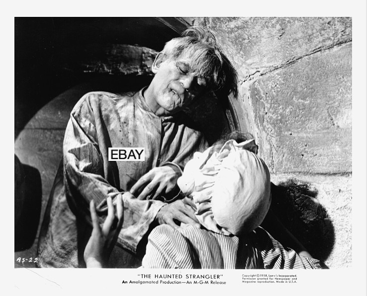 SALE: THE HAUNTED STRANGLER 1958 BORIS KARLOFF ORIGINAL HORROR MOVIE PHOTO