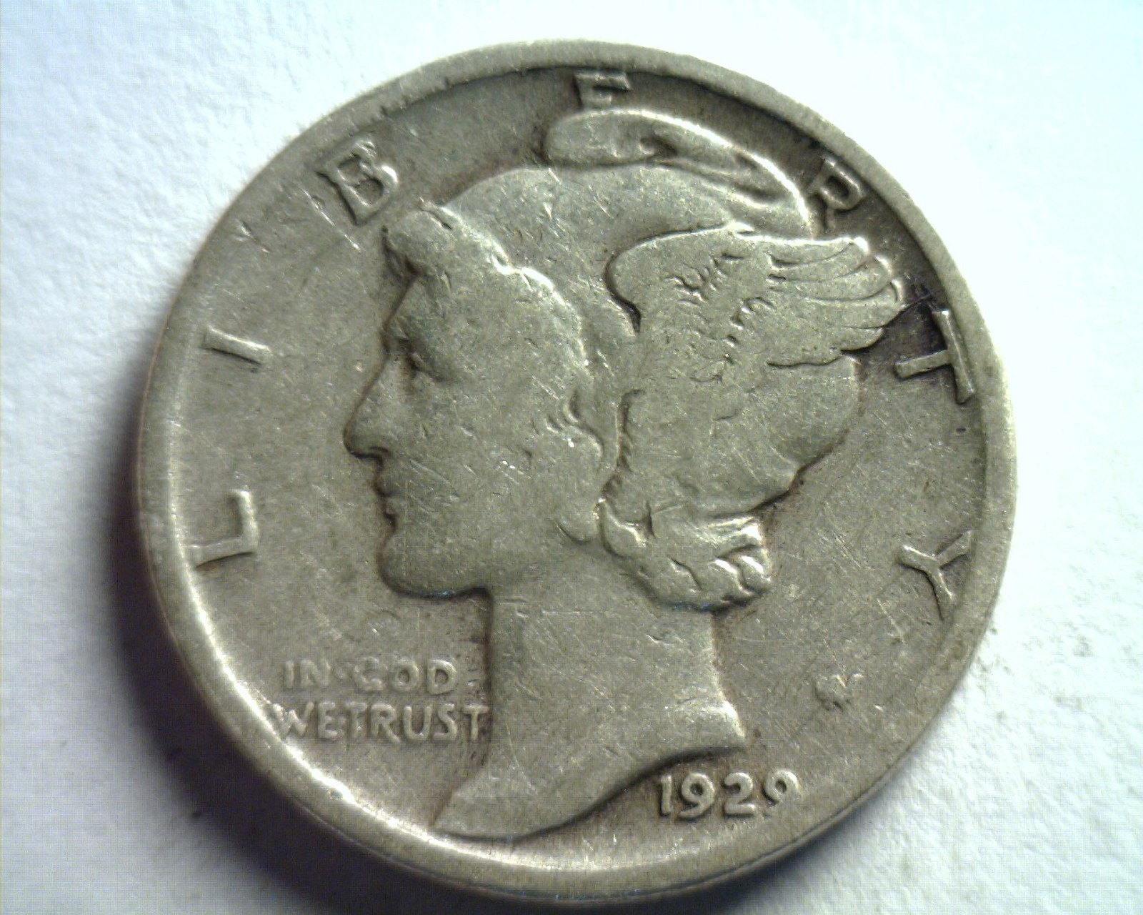 1929 MERCURY DIME VERY FINE VF NICE ORIGINAL COIN BOBS COINS FAST 99c SHIPMENT