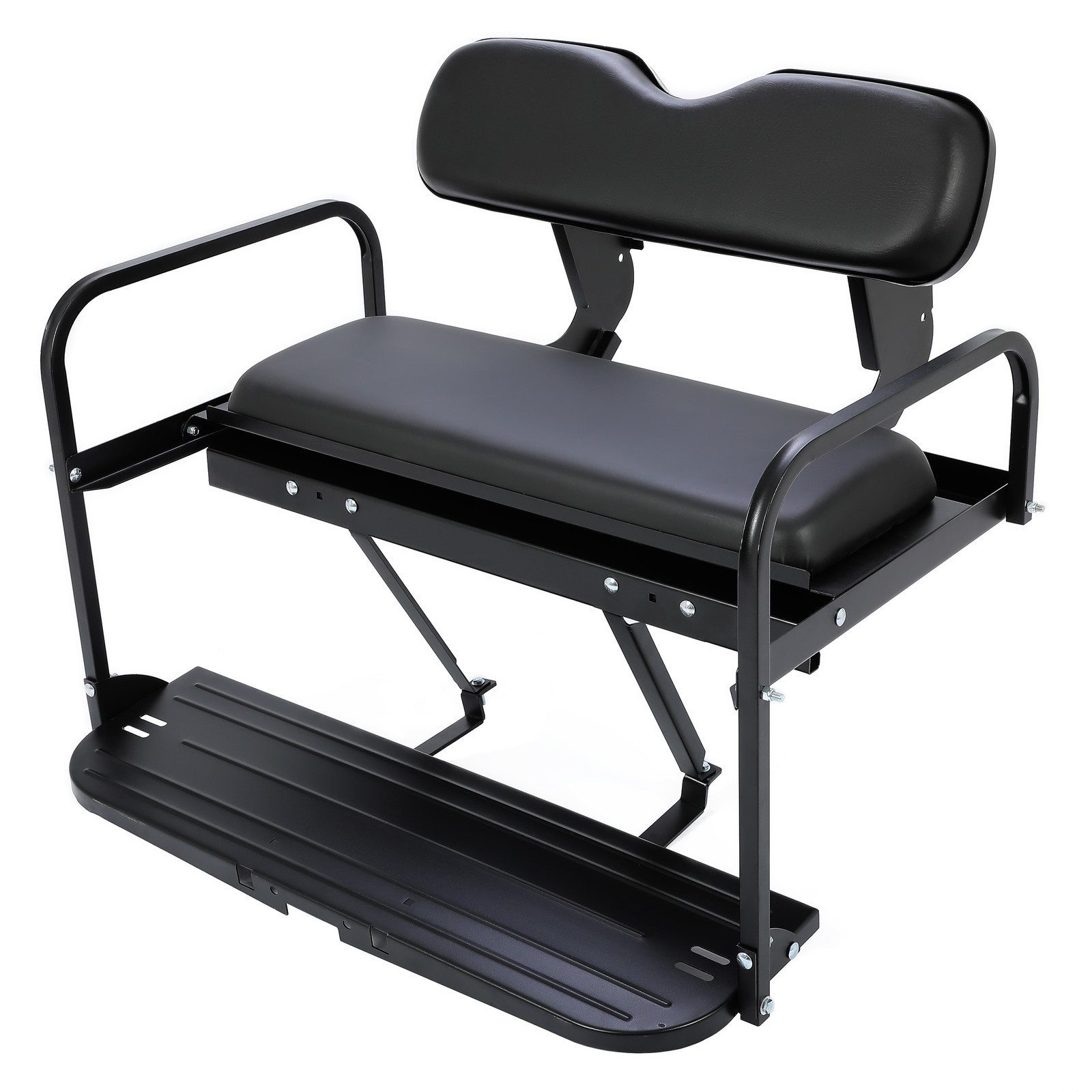 For Yamaha G14 G16 G19 G22 Golf Cart Rear Back Seat Kit Flip Folding Steel Frame