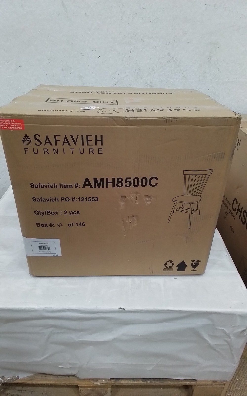 Safavieh PARKER SPINDEL SIDE CHAIR, Reduced Price 2172733061 AMH8500C