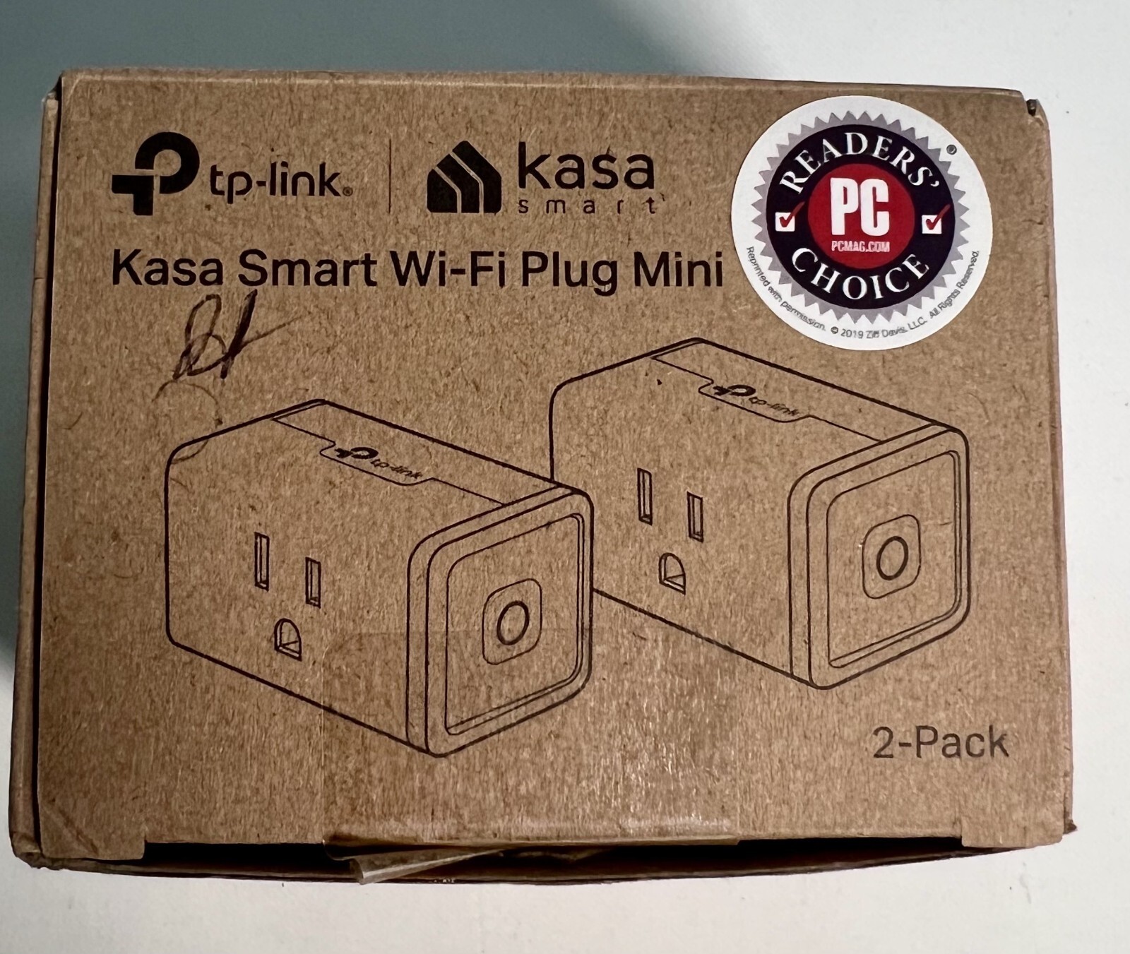Tp-link Kasa Smart Wi-Fi Plug Mini Outlet Hs103p2  2pk Version 3.8
