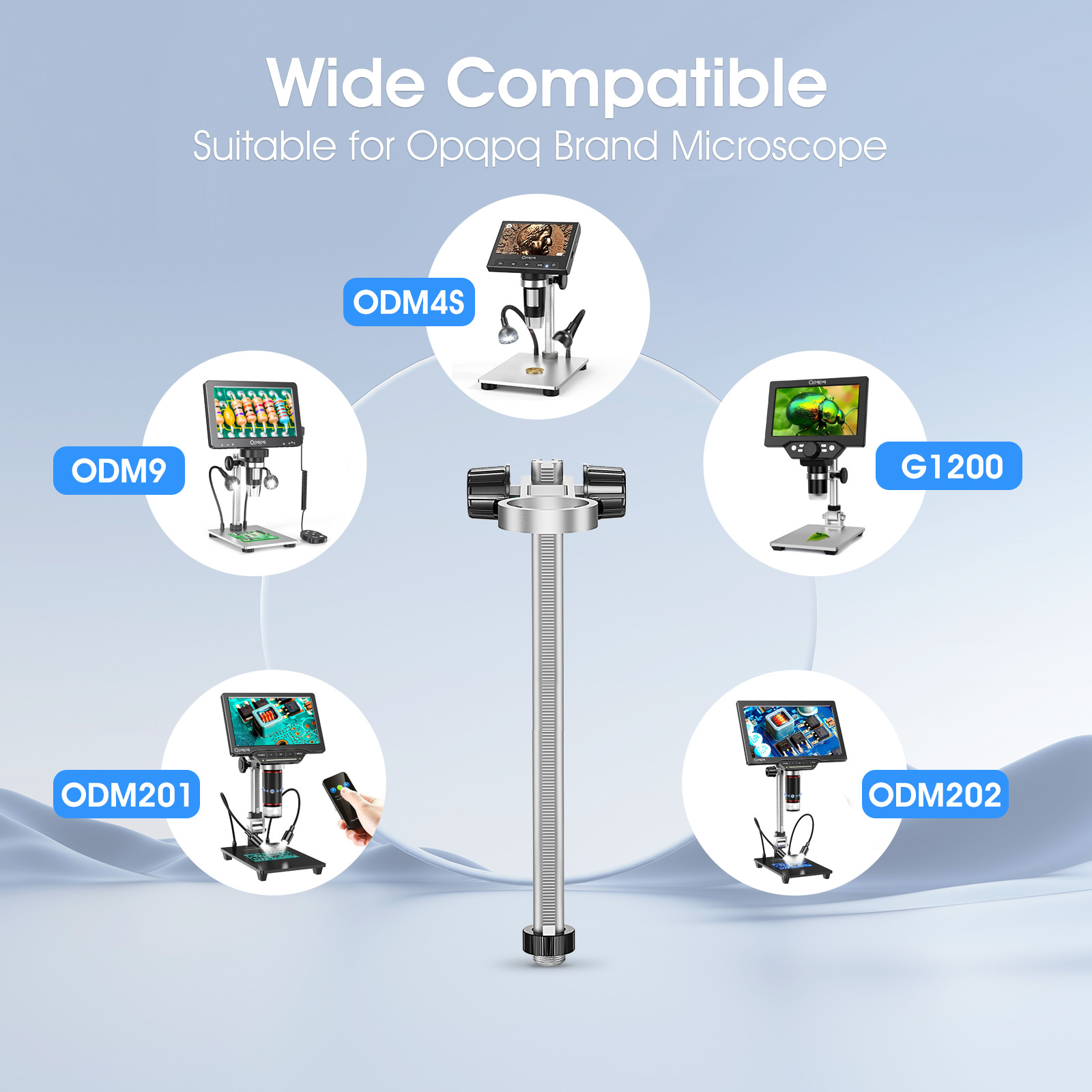TOMLOV Digital Microscope Stand 26cm Universal Adjustable Holder for DM201 pro