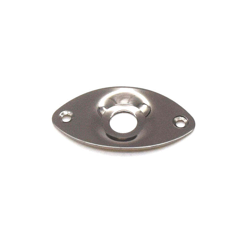 KD By AxLabs Football Shaped Steel Jack Plate With Recessed Hole - Black Nickel