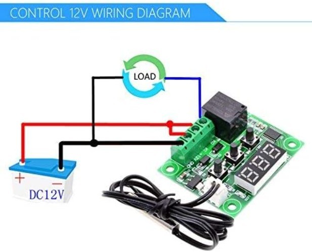 Precision Digital Temperature Control Module W1209 with 10A Relay for Durability