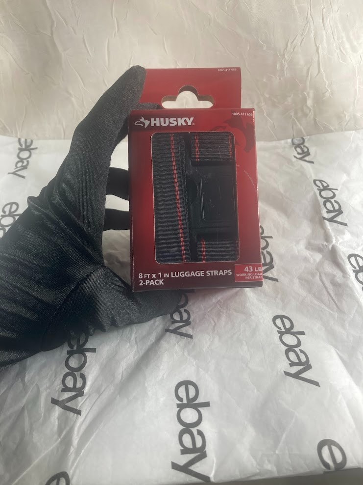 Husky 8 ft. x 1 in. Luggage Strap 2-Pack (Model FH1072)