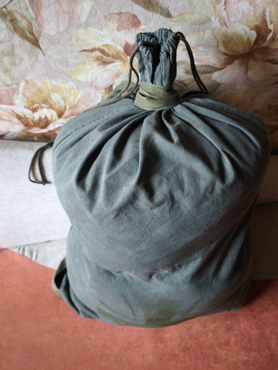 Vintage 50L German Military Bag Backpack Rare Canvas Duffel Rucksack Original