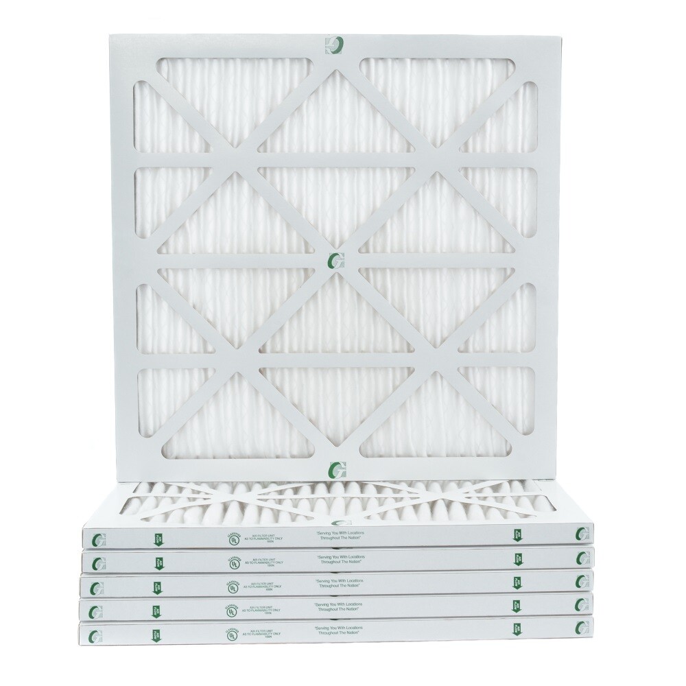1" Inch Glasfloss ZL MERV 10 Pleated Air Filters for AC & Furnace.  6 Pack