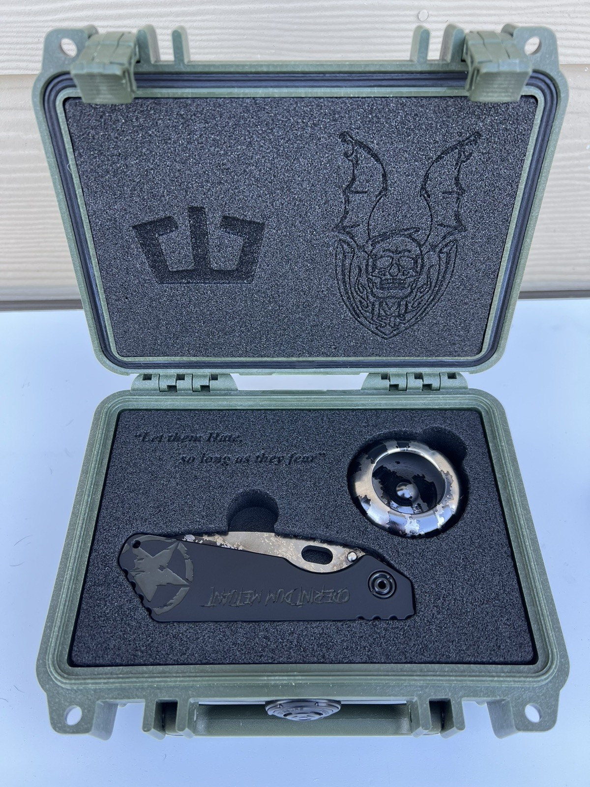 Blackside Customs Strider Knives Collaboration SMF -  Yo Yo Set - Black