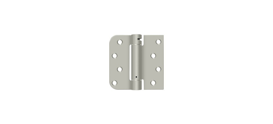 Deltana DSH4SR515-LH 5/8 UL Listed Mortise Spring Hinge W/Square Nickel