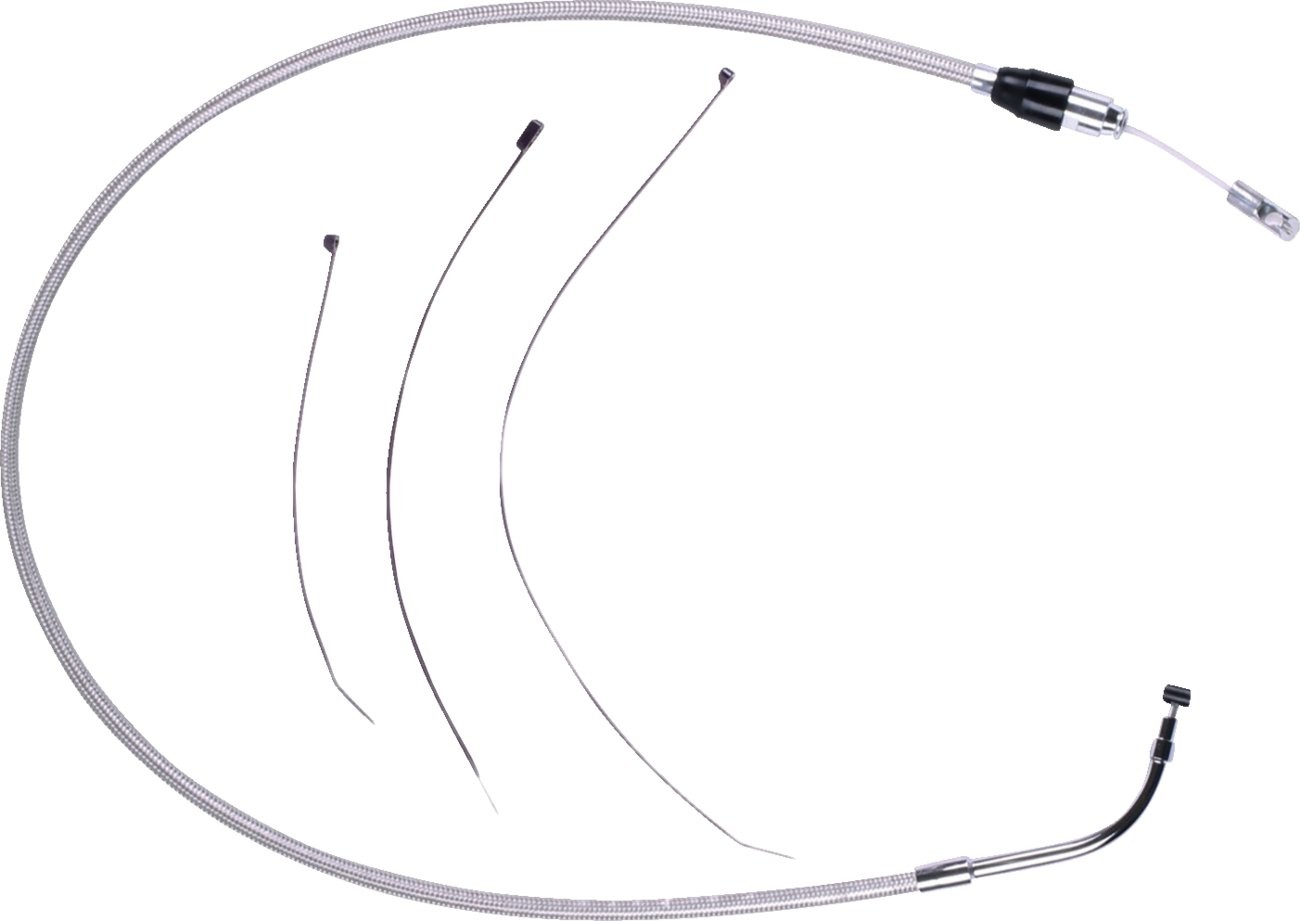 Magnum 39-1/4" Polished Stainless Quick Connect Upper Clutch Cable (5239HE)