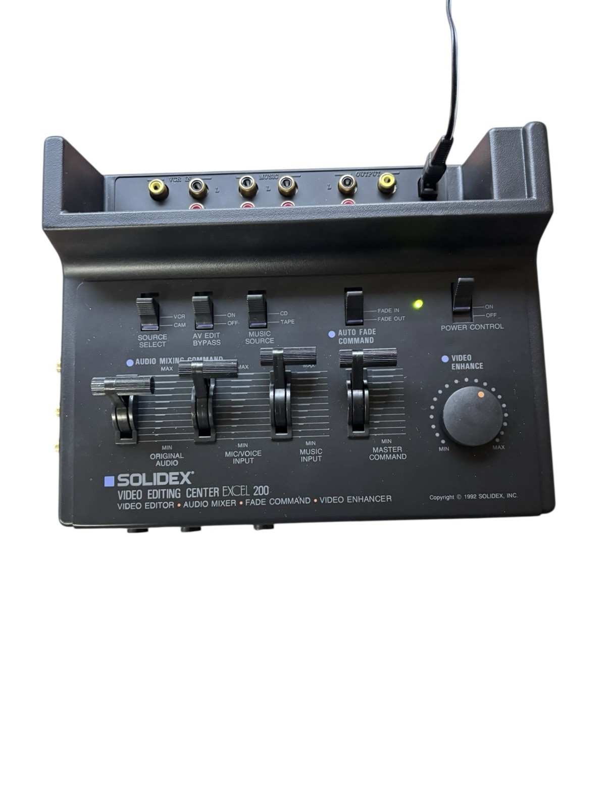 Solidex Excel 200 Video Editing Center Mixer Enhancer w/ Mic & Cables - Open Box
