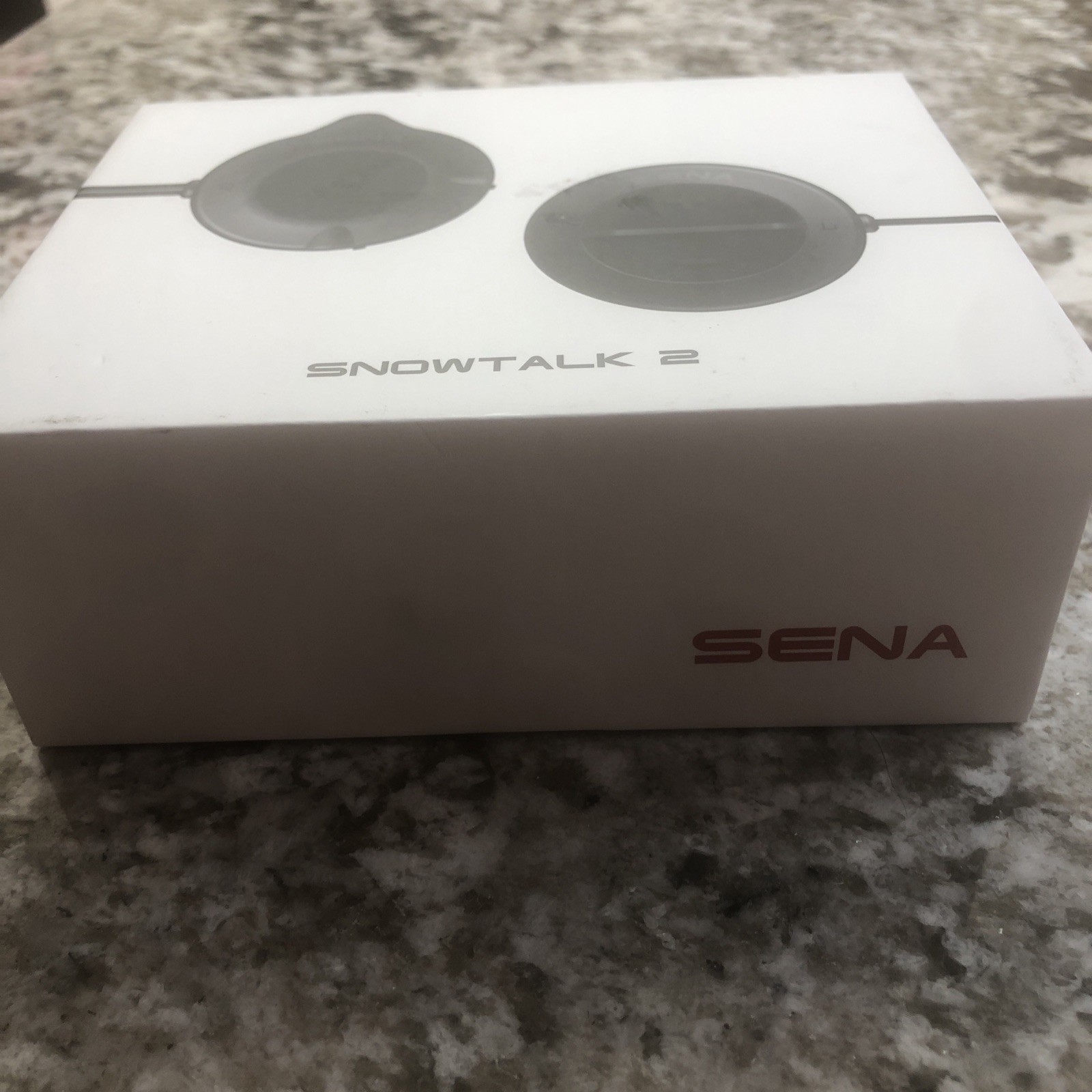 Sena Snowtalk 2 Bluetooth Headset Snow Helmet Intercom Ski Snowboard Audio Black